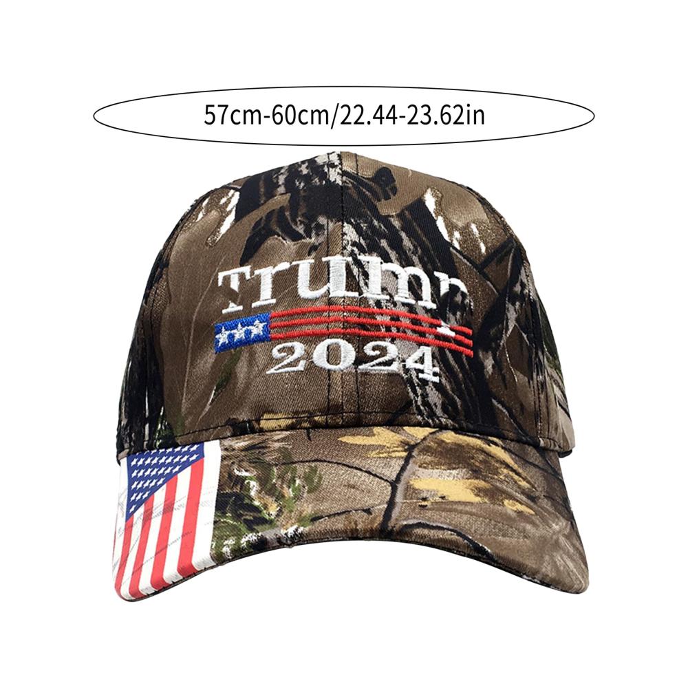 Stylische Baseball Caps Trump 2024 Mütze für Fans! Bestickte Amerikanische Flagge verstellbare Trucker-Mütze in mehreren Farben. Jetzt erhältlich