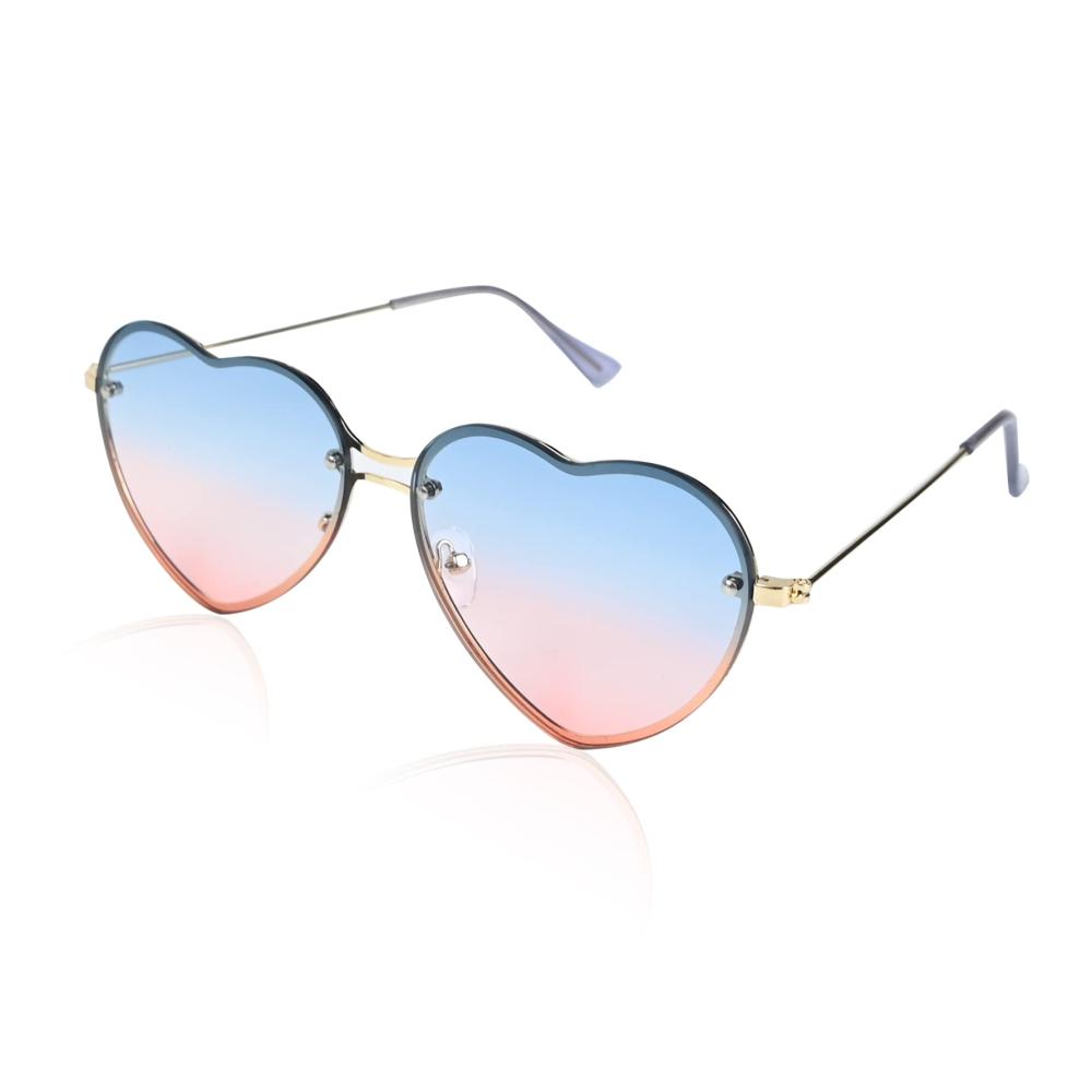 Entdecke den Charme der Sonne Herzförmige Metallrahmen Sonnenbrille - UV400 Schutz und Hippie Flair in bunten Nuancen. Perfektes Accessoire für stilbewusste Damen und Herren