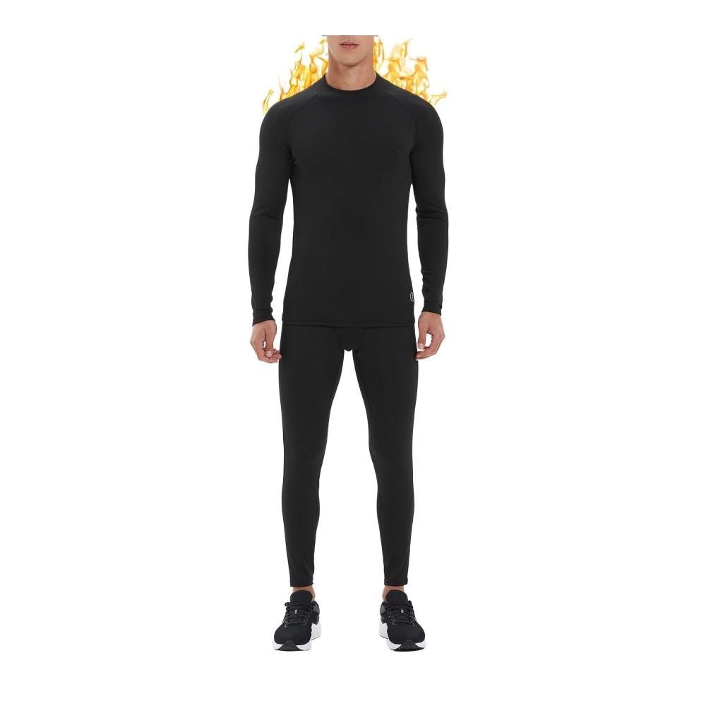 Ultimatives Herren Thermo-Unterwäsche Set für den Winter Ski Funktionswäsche Set inklusive Unterhemd und Unterhose - Ideal für Ski und Outdooraktivitäten