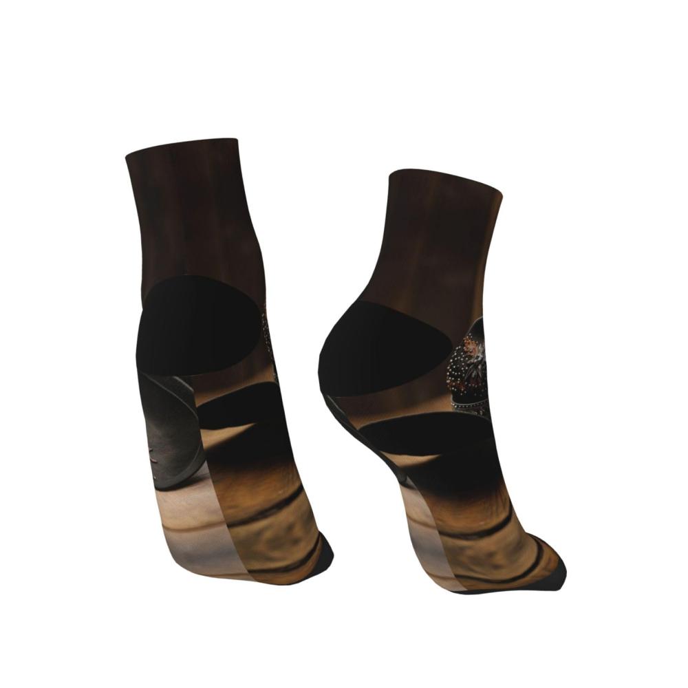 Modische Knöchelsocken für Damen und Herren American West Rodeo Hut 3 - Bequeme Einheitsgröße mit trendigen Mustern - Ideale Socken für Erwachsene