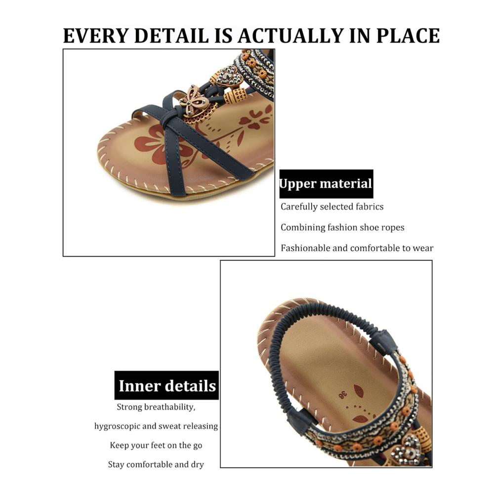 Damen Sandalen Sommer Plattform Open-Toe Retro Comfy Schuhe - Bequeme Beach Sandalen für Frauen - Stilvoll und Luftig - Trendy Strandsandalen für den Sommer - Damenmode