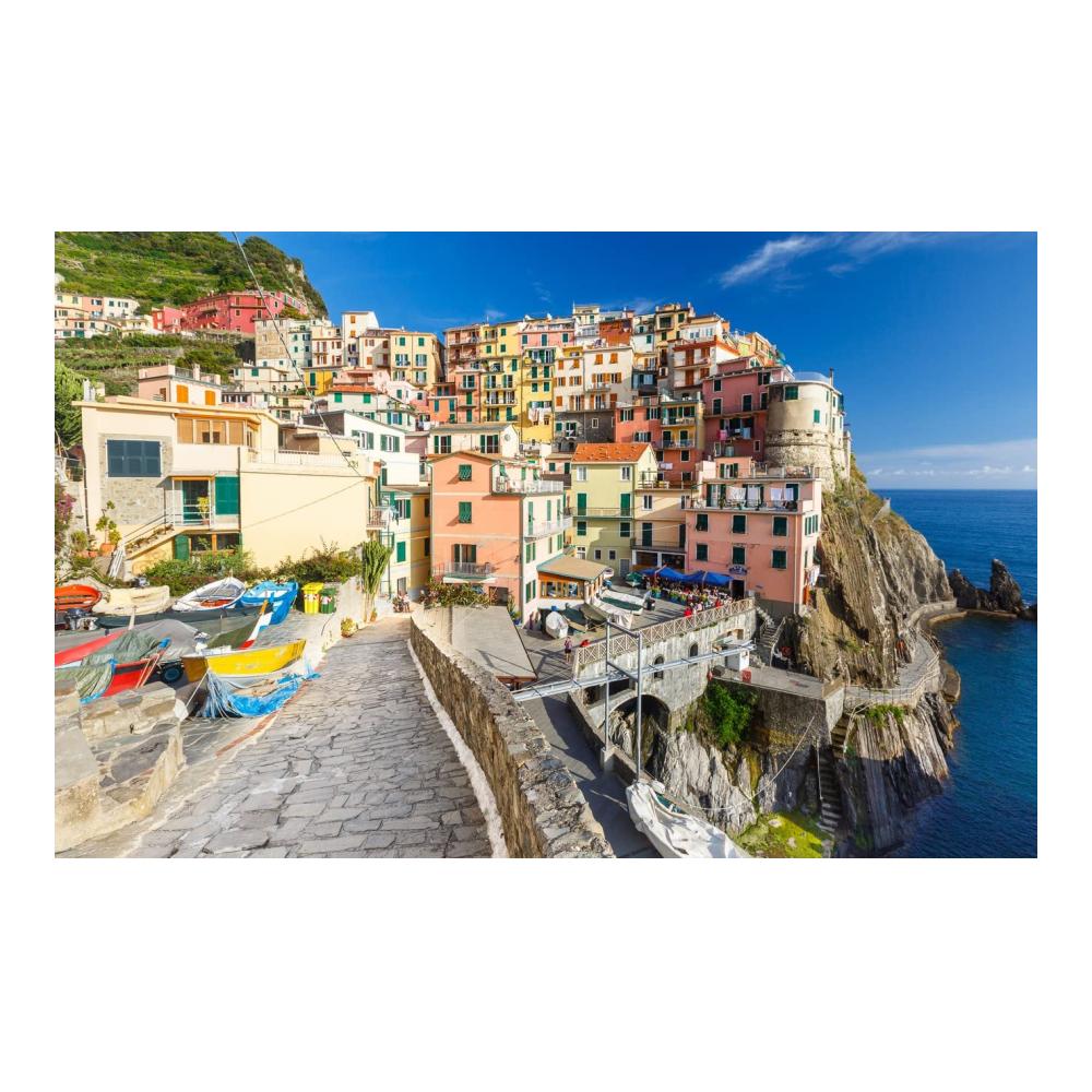 Entdecken Sie die Schönheit Italiens 3D Puzzle Röcke der Cinque Terre - 500 Teile für einen unvergesslichen Blick auf Manarola - Ideal für Kinder und Erwachsene