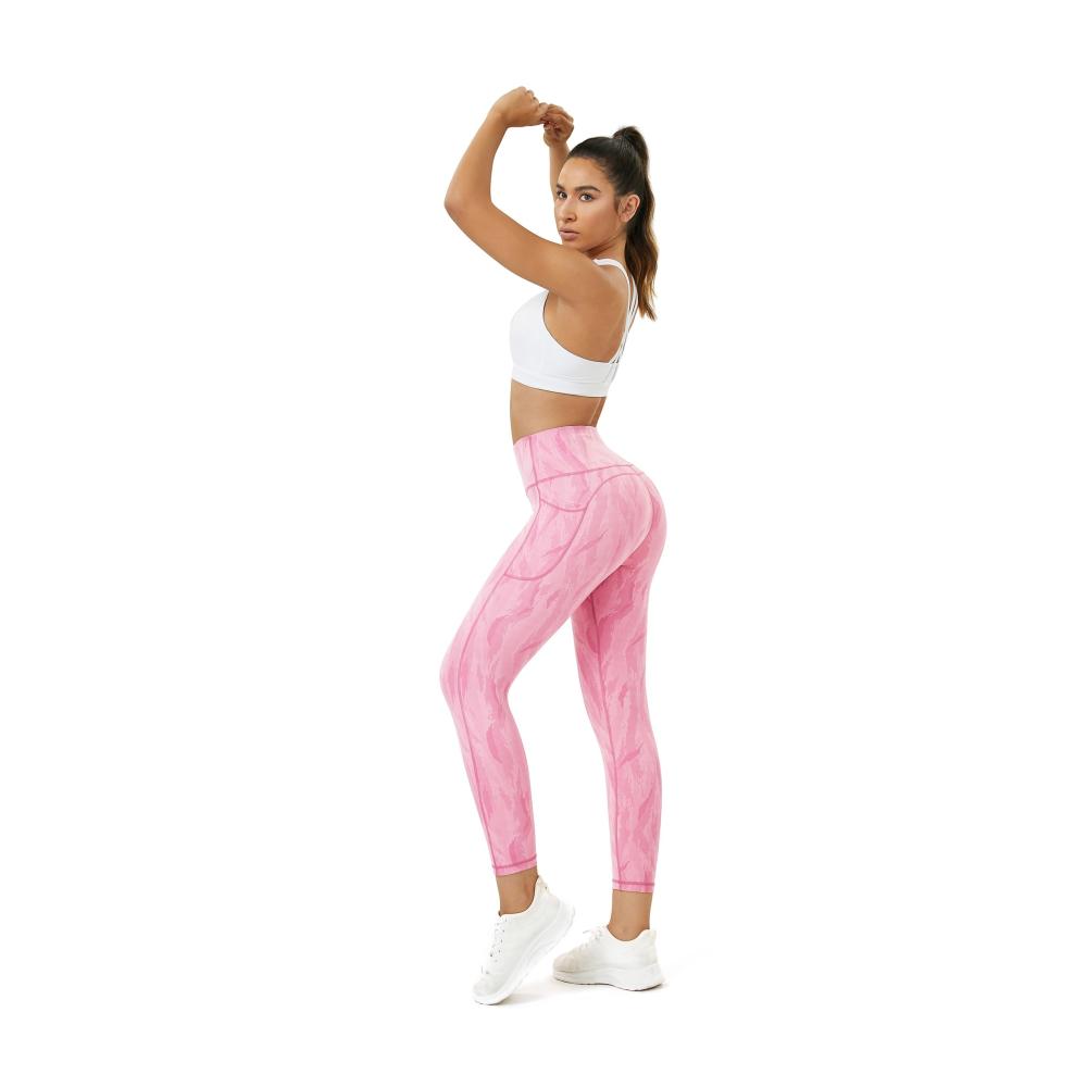 Damen Leggings mit Taschen für Fitness und Laufsport | Blickdichte Sporthose für Damen | Training und Workout Leggings für Damen | Praktische Damen Leggings mit Taschen