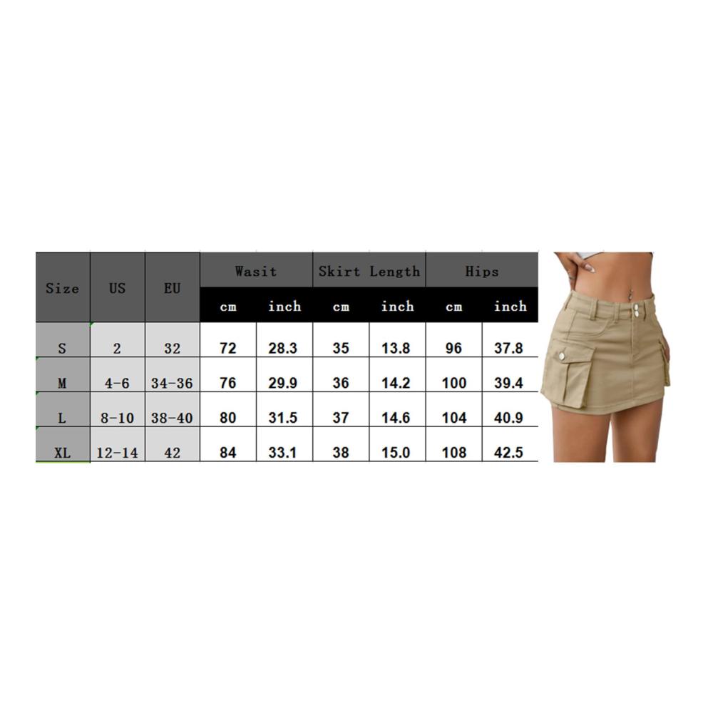 Entdecken Sie den angesagten Damen Y2K Minirock Vintage Low Waist Cargo Rock mit Taschen – Perfekt für den Sommer! Trendige Y2K Kleidung für Ihren einzigartigen Look