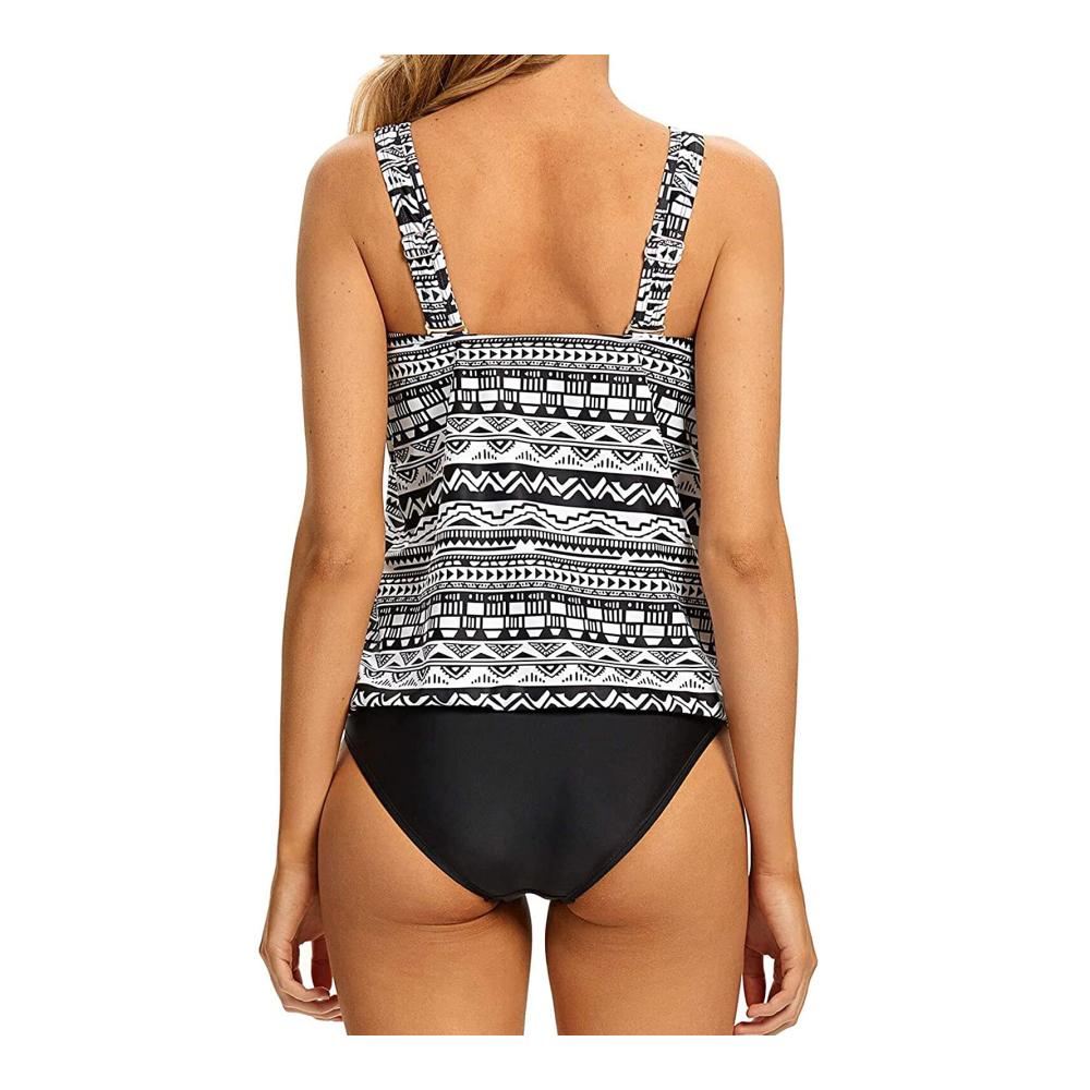 Erfrischender Stil Damen Tankini-Set mit Shorts für sommerliche Schwimmabenteuer - Zweiteiliger Badeanzug für ultimativen Komfort und Stil - Ideal für Strandtage und Poolpartys