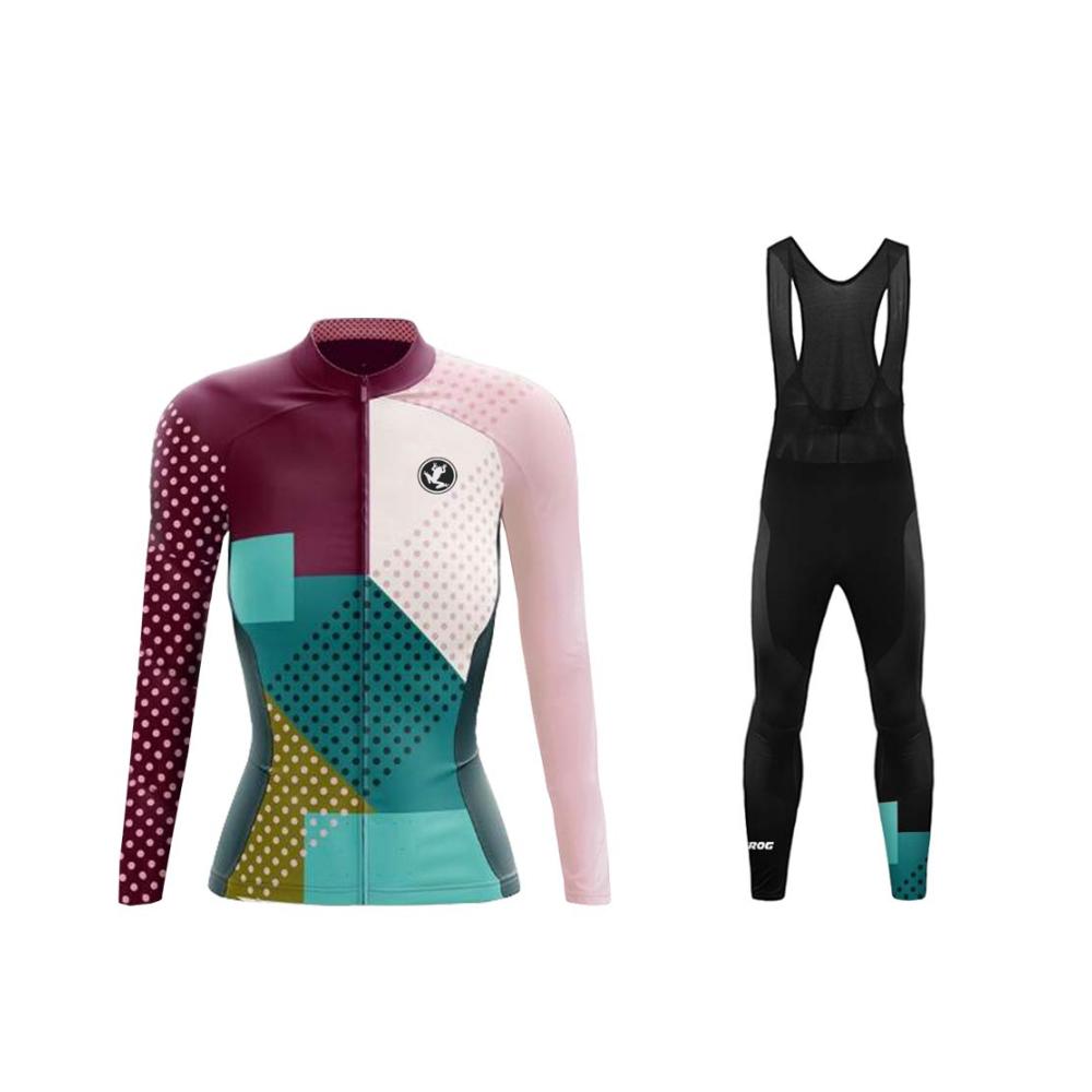 Entdecke den perfekten Style Trikots & Shirts für Damen von UGLY FROG - Radfahren in Perfektion Frühling/Herbst Fahrrad Outfit Set mit Langarmtrikot & Hose atmungsaktiv & schnell trocknend