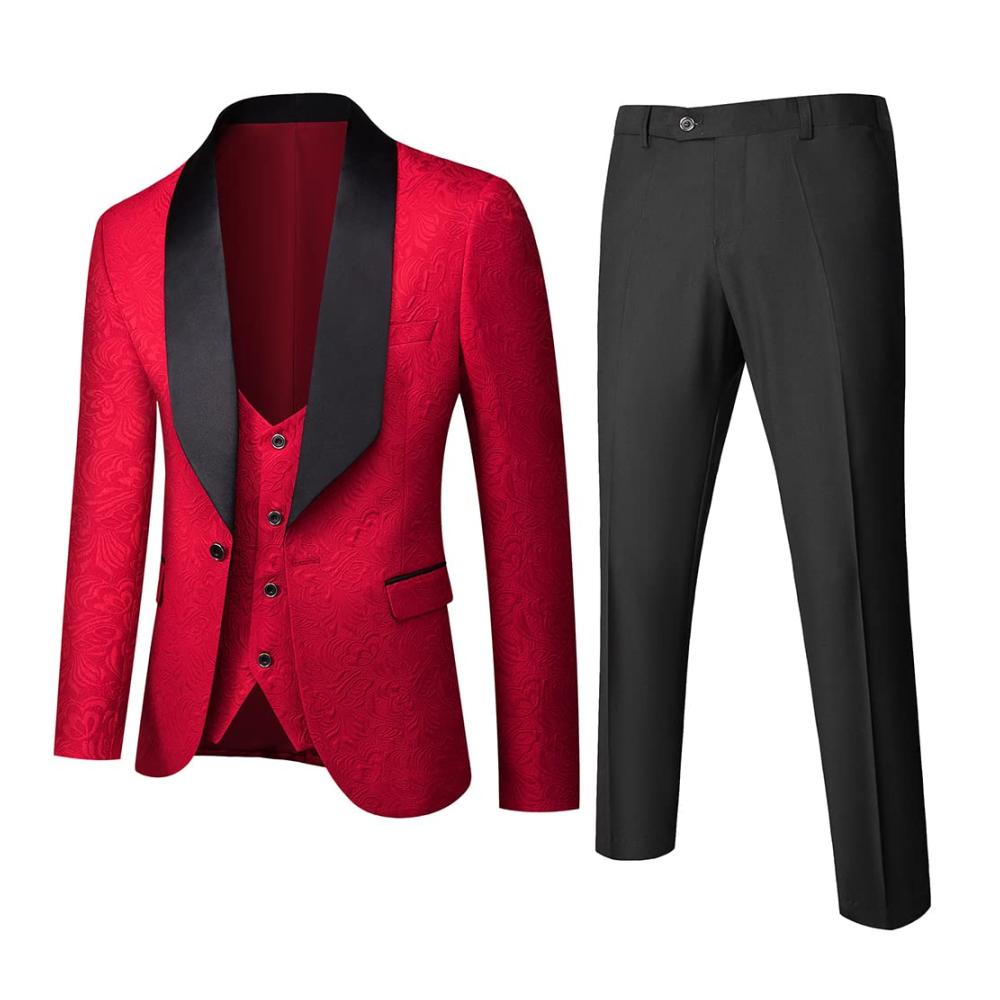 Elegante Herrenanzüge MORISTE Designer Prägung Prozess 3 Stück Blazer Jacke Hose Weste für einen stilvollen Auftritt