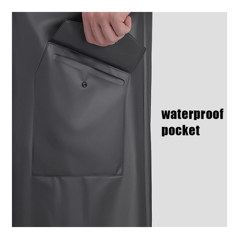 Bereit für jedes Wetter Klarer Langarm-Regenponcho | Wasserdichte Regenjacken & -mäntel für Männer & Frauen | Wiederverwendbarer Unisex-Poncho mit Hut | Ideal zum Wandern Angeln & Camping