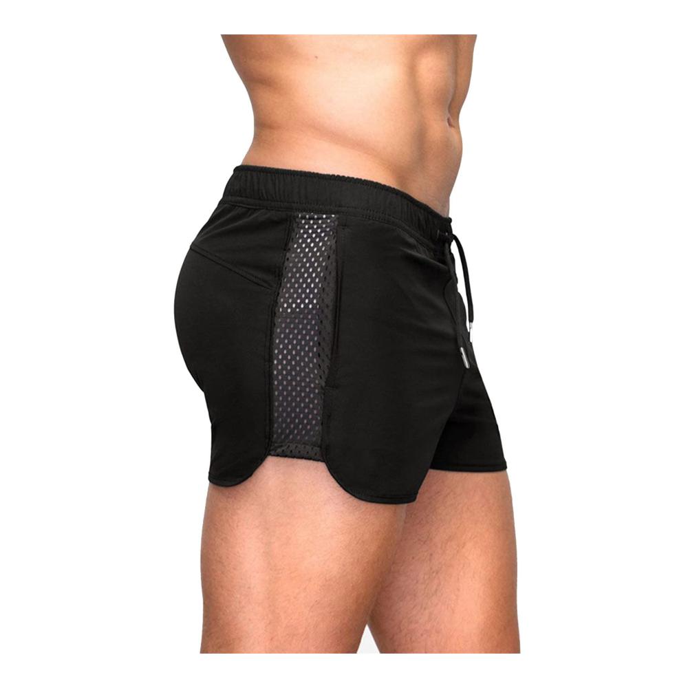 Sommer-Look für Herren Modische trocknende Shorts aus elastischem Netzgewebe! Perfekt für Strand & Workout. Mit Kordelzug für optimalen Sitz. Entdecke jetzt