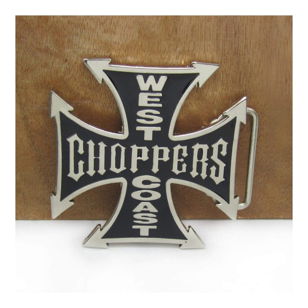 Erhalten Sie den authentischen Western-Look! Sheriff Gürtelschnalle aus Zinklegierung perfektes Geschenk für Cowboys. West Coast Chopper Cross Jeans Design 4cm Breite Schleife