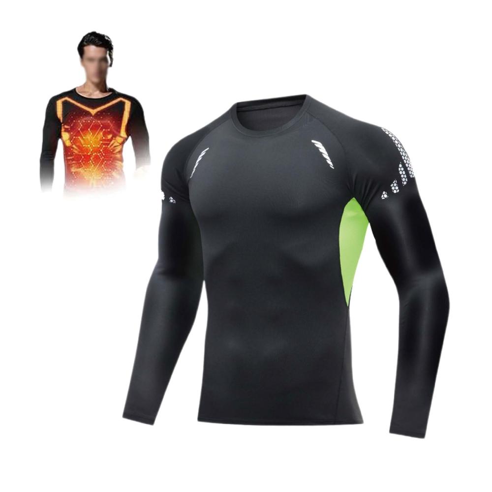 Entdecken Sie die revolutionären Kompressionsshirts für Männer Langärmliges Ionisches Shaping T-Shirt für perfekte Körperformung