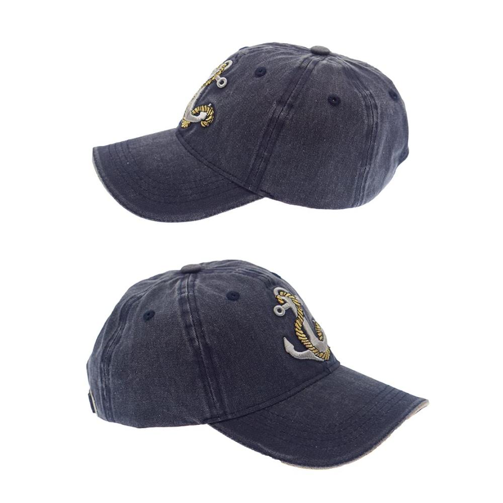 Entdecke den Charme des Vintage Verstellbare Baseball Caps mit Ankerstickerei auf gewaschenem Denim. Perfekter Sonnenschutz aus 100% Baumwolle für Männer & Frauen. Hol dir dein Stück Nostalgie