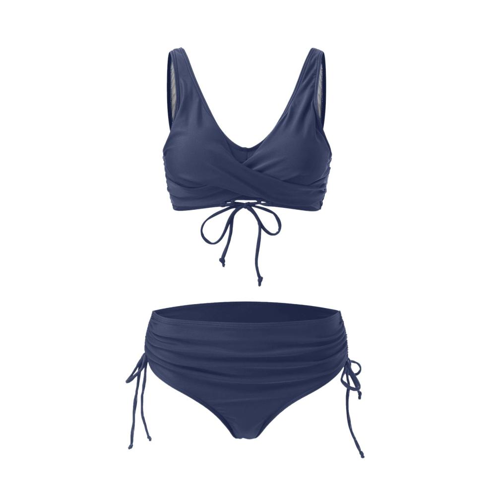 Erleben Sie den ultimativen Sommerstil mit unseren Bikini-Sets! Bauchweg-Effekt Wickel-Design und V-Ausschnitt für Damen. Kontrollieren Sie Ihren Look mit High-Waist-Bademode