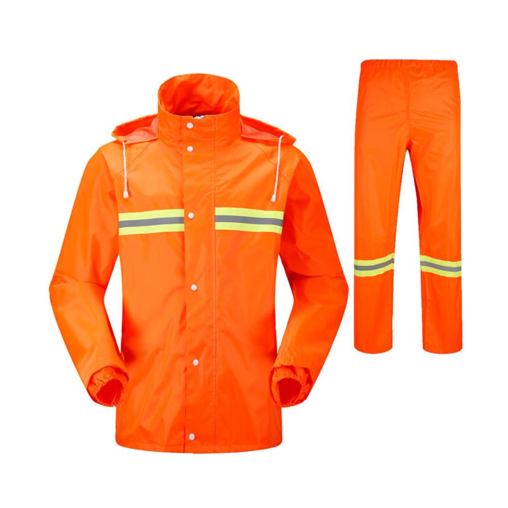 Unverzichtbar Hochwertiges Schnee- & Regenbekleidungsset für ultimativen Schutz! Wasserdichte Doppellagige Regenjacke und -hose mit reflektierendem Sicherheitsdesign. Ideal für Outdoor-Arbeit