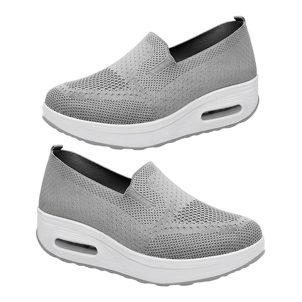 Entdecken Sie den ultimativen Komfort Stiefel - Orthopädische Damen-Walking-Schuhe mit elastischem Mesh und rutschfester Luftpolster-Plattform