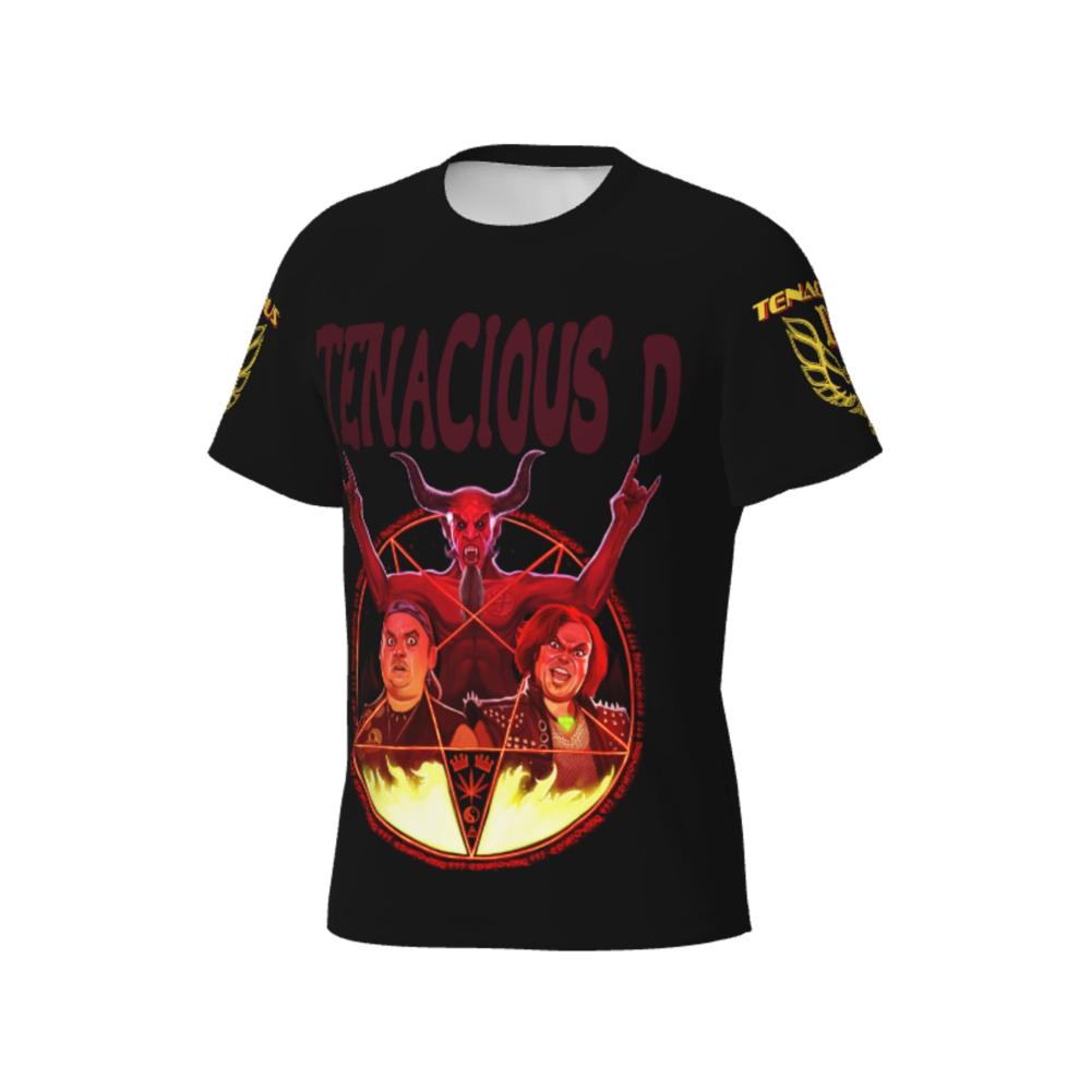 Erkunde den Style Tenacious D Logo T-Shirt für Herren - Rockige Kurzarm Bluse Basic Rundhals Tops & mehr! Hol dir jetzt dein Must-have für Männer