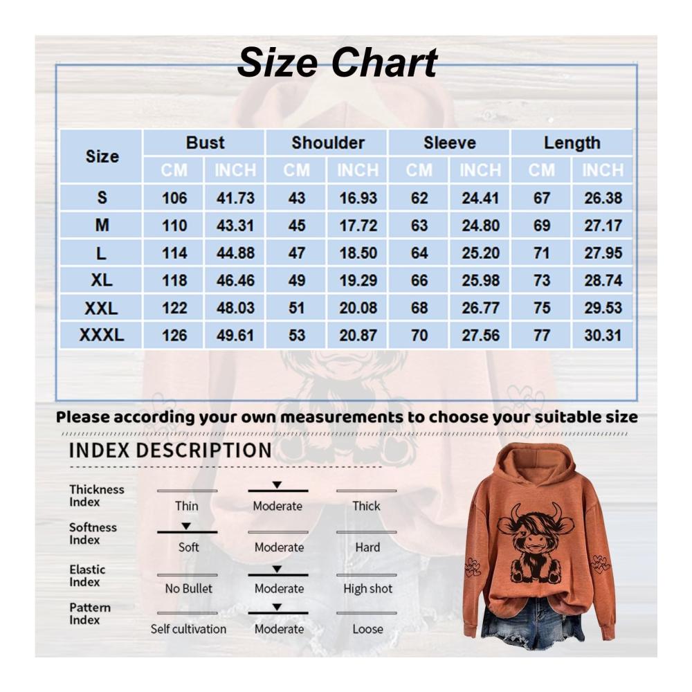 Entdecken Sie stilvolle Sweatshirts Kuh-Print Hoodie für Damen - Trendige Oversize-Oberteile für Mädchen - Tierisch bedruckte Langarm-Pullover - Casual Fashion für Teenager