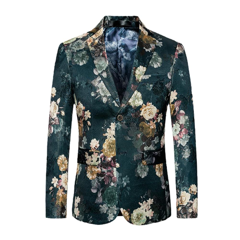 Entdecken Sie den perfekten Stil Herren Frühlingsblumen-Anzugjacke für elegante Anlässe. Slim Fit Einreiher ideal für Partys Hochzeiten und mehr. Holen Sie sich Ihren stilvollen Look jetzt