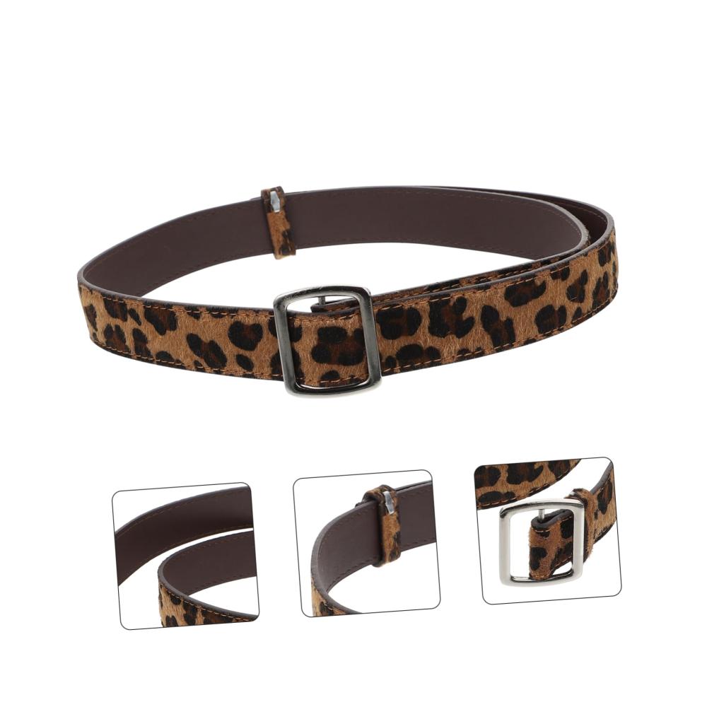 Einzigartiger 100x2.6CM Leoparden Wickelgürtel für Damen - Stilvoll dekoriert perfekt für Studenten - Holen Sie sich Ihren lässigen Leopard-Look