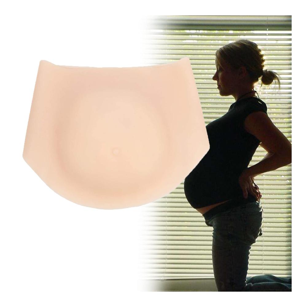 Perfekte Täuschung Realistisches Bauchband für werdende Mütter. Silikon hautfarben Twins5-7months. Einzigartige Schwangerschaftserfahrung zum Greifen nah