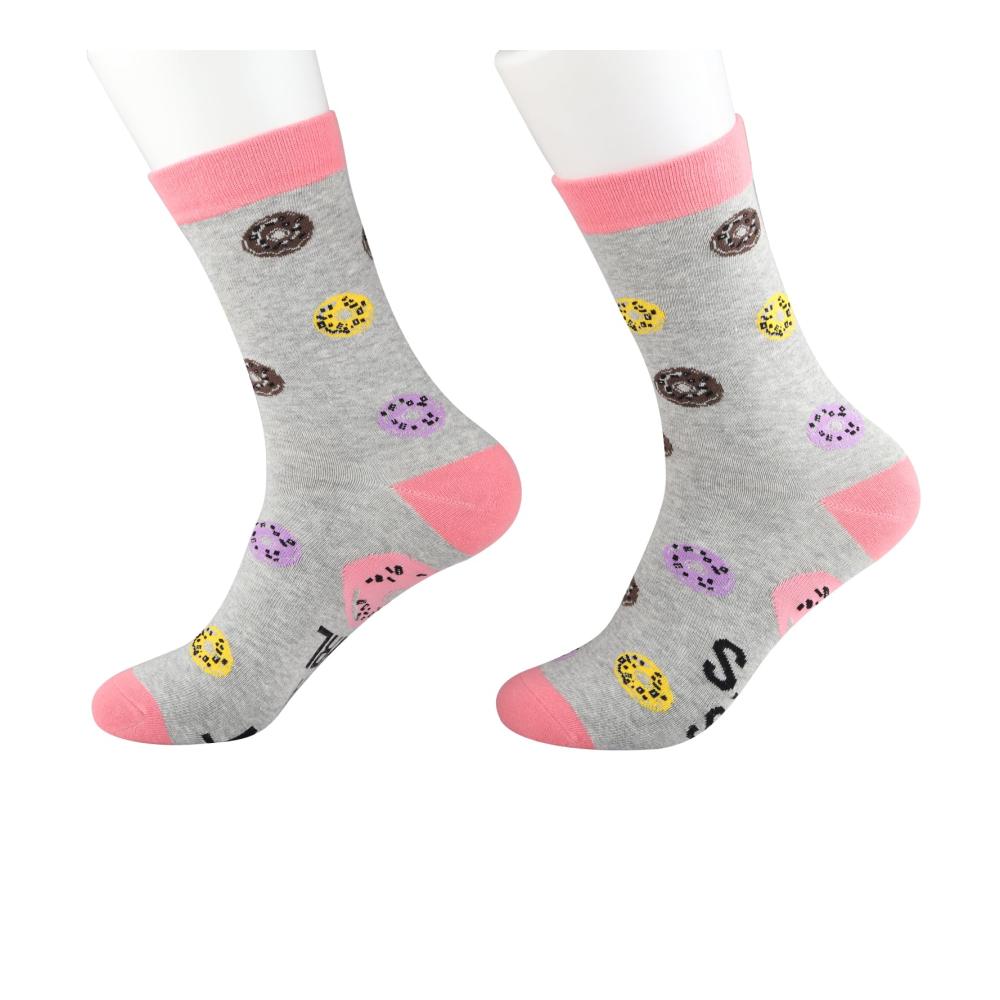 2er Pack Mädchen & Frauen Socken mit Donut-Design | Perfektes Geschenk für Donut-Liebhaber | Ideal für Freizeit & Büro | Einzigartige Donut-Themen Finger-Socken