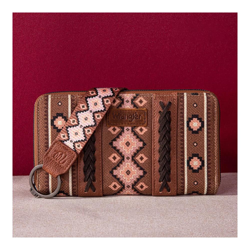 Entdecken Sie den Western-Boho-Chic Damen-Geldbörse mit Azteken-Muster und praktischer Clutch-Funktion für stilvolle Auftritte! Ideales Kreditkartenetui für modebewusste Frauen