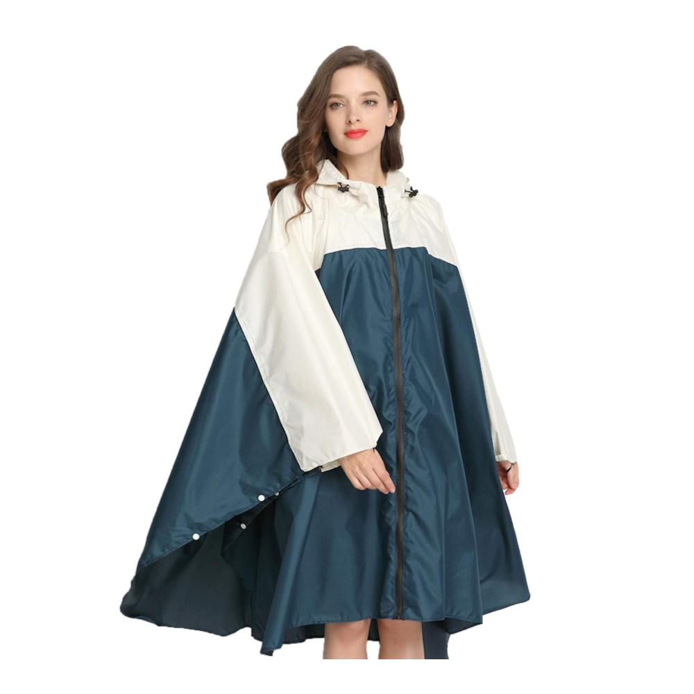 Trendiger Damen Regenponcho Leichter Cape-Mantel mit Kapuze wasserdicht & stilvoll für jedes Wetter. Perfekte Regenjacke für Outdoor-Abenteuer