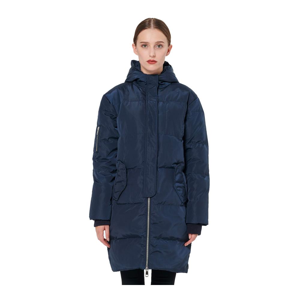 Stilvoller Damen Daunenmantel Warme Winterjacke mit Kapuze Mittellang und Steppmuster - Perfekter Frauen Wintermantel für kalte Tage