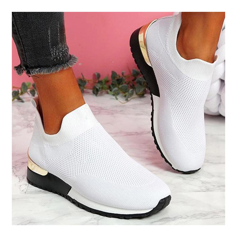 Ultimative Straßenlaufschuhe Damen | Orthopädische Air Cushion Sneaker für Frauen | Leichte Slip-On Walkingschuhe für Diabetiker | Komfortable Laufschuhe mit Luftkissen