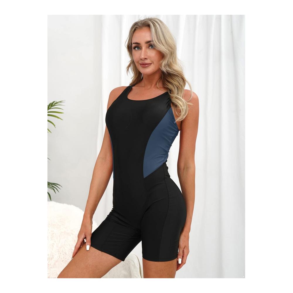 Entdecke den ultimativen Damen Badeanzug Figurformend sportlich und trendy! Schwimmanzug mit Bein Racerback und Bauchweg-Effekt. Perfekte Badebekleidung für aktive Tage am Strand