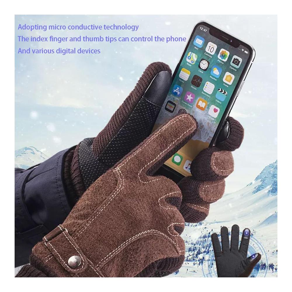 Winter Touchscreen Handschuhe | Geeignet für alle Outdoor-Aktivitäten Fahren Wandern Motorradfahren Radfahren | Warme Winterhandschuhe für maximale Bewegungsfreiheit