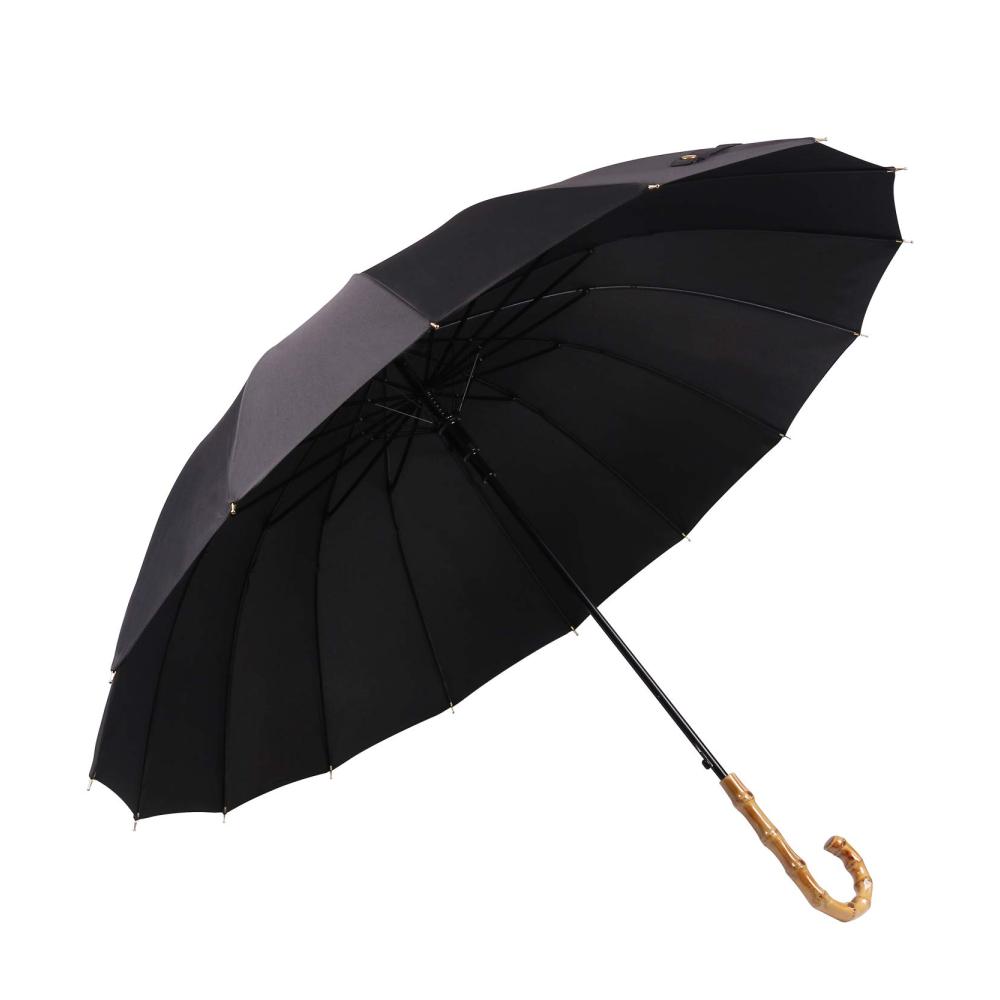 Wasserabweisender Golf Regenschirm mit automatischer Öffnung und robustem Holzgriff – Sturmfest windsicher und tragbar für ultimativen Schutz unterwegs! Stockschirm KS08