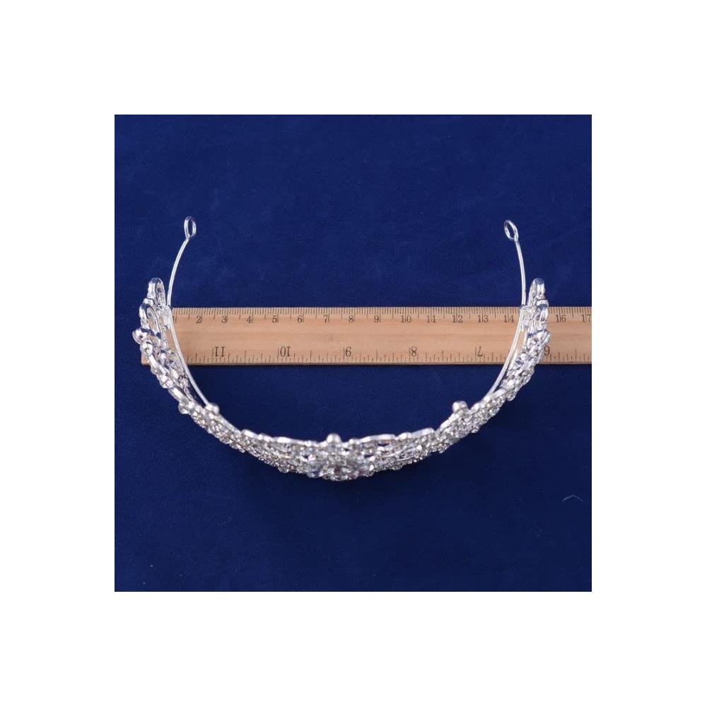 Strahlende Schönheit Luxuriöse Braut-Diademe mit funkelnden Kristallen für königliche Prinzessinnen. Perfekter Haarschmuck für Hochzeiten und Festzüge. Gönnen Sie sich den königlichen Glanz