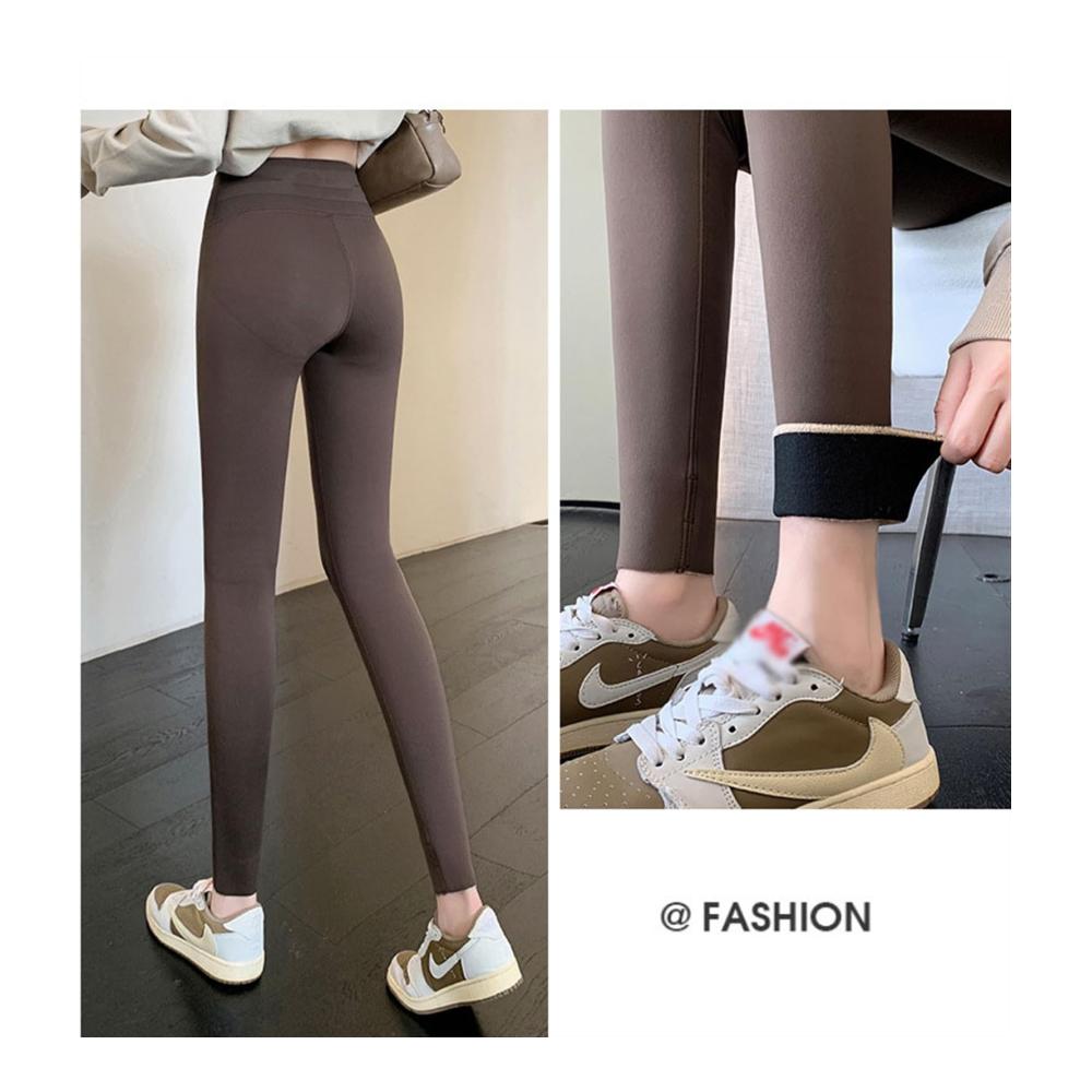 Gemütliche Unterteile für kalte Tage Damen Thermo Leggings mit Fleecefutter | Verdickte Plüsch Leggins für Winter | Warme blickdichte Thermounterwäsche | Perfekte Kombi aus Stil und Wärme