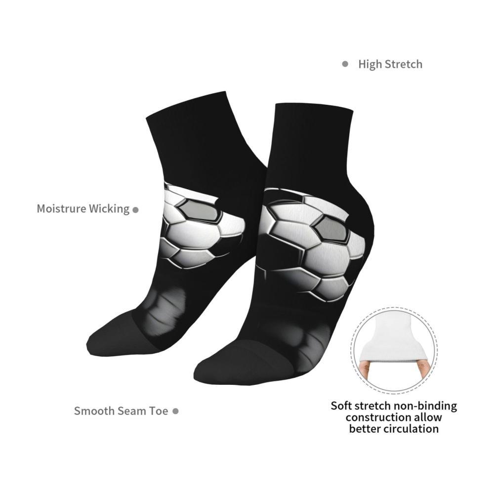 Modische Knöchelsocken für Damen und Herren - Bequeme Soccer Socken mit stylischen Designs - Perfekte Passform für Erwachsene - One Size Fits All