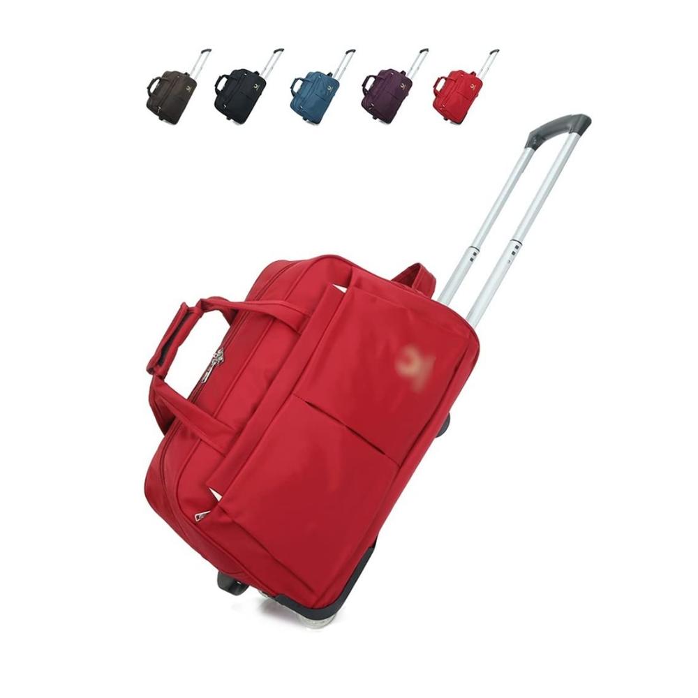 Hochwertige Weiche Rollen Reisetasche Wasserdichte Duffle Bag mit Rädern für stilvolles und bequemes Reisen! Ideal für Geschäftsreisen und Wochenendausflüge. Jetzt in Rot erhältlich