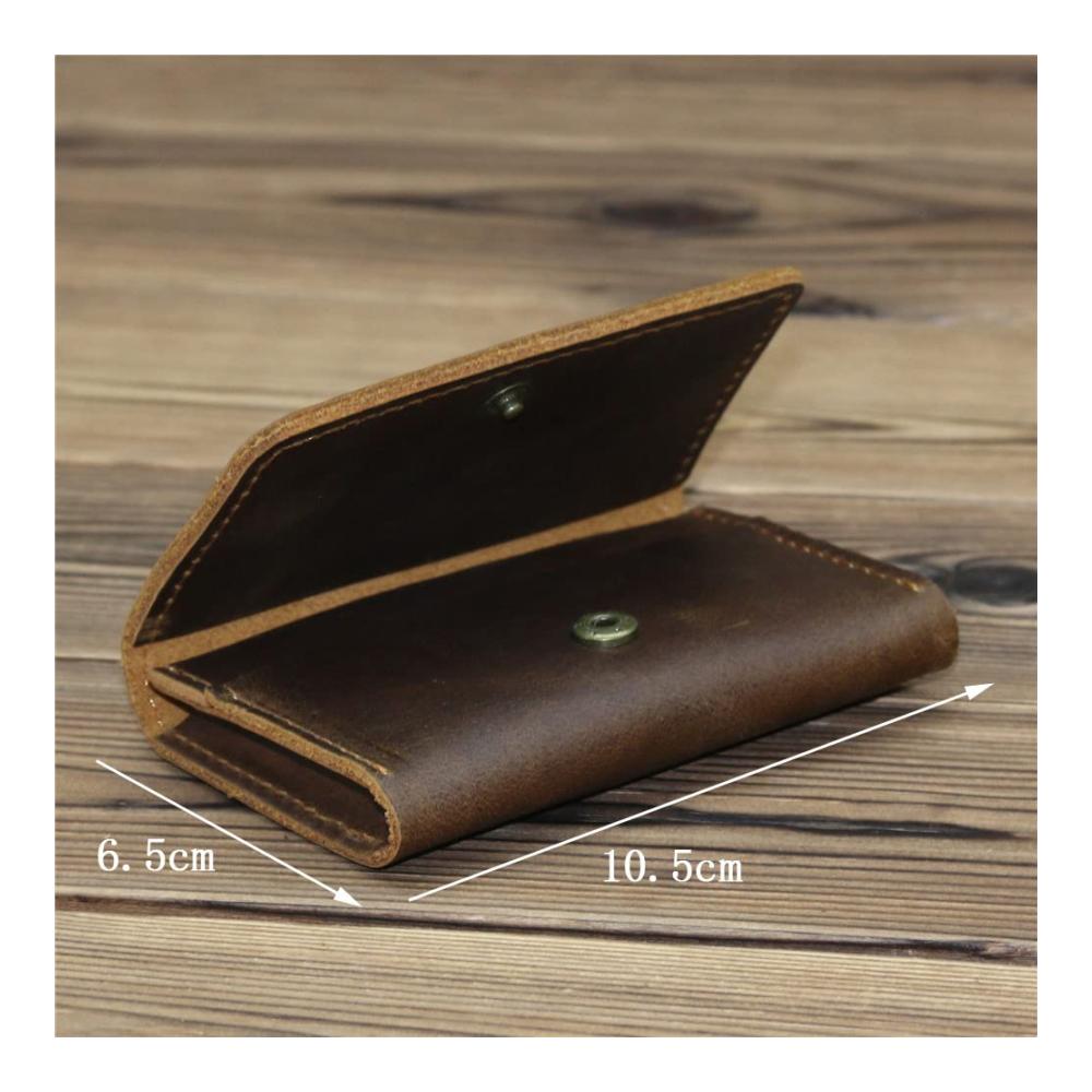 Entdecken Sie Stil und Funktionalität 2er-Set echte Leder Geldbörsen - Vintage Kreditkarteninhaber & Mini-Brieftaschen für Männer tragbar und zeitlos elegant