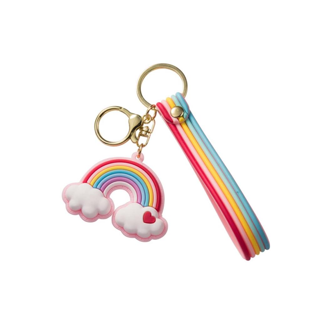 Damenmode Bunte Regenbogen Schlüsselanhänger für Frauen – Charmante Accessoires für Taschen & Schlüsselbunde – Handgefertigt und Multifunktional – Jetzt in verschiedenen Farben erhältlich