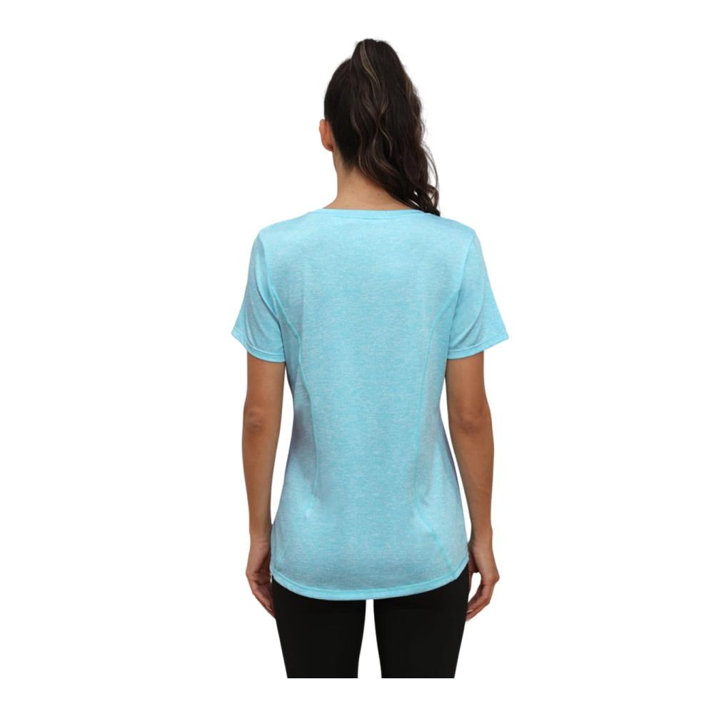 Damen T-Shirt Sportshirt | Leicht & Atmungsaktiv | Funktions Shirt für Fitness Yoga & Laufen | Kurzarm Rundhals Sport Top | Damen Sportbekleidung in vielen Farben & Größen verfügbar