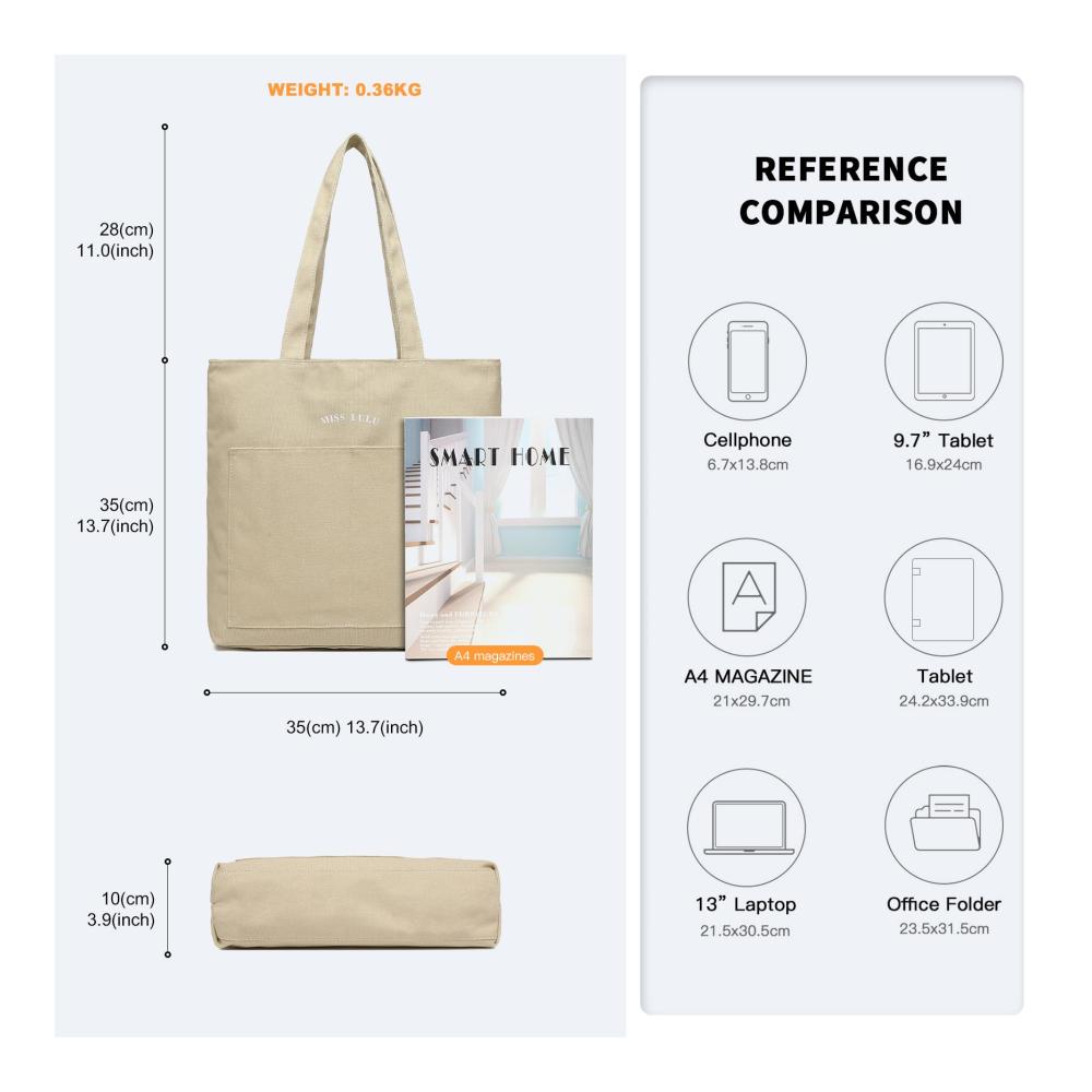 Entdecken Sie den perfekten Begleiter für Ihren Einkaufsbummel! Stylische Miss Lulu Shopper Tasche für Damen - Praktisch geräumig und vielseitig einsetzbar für Arbeit Reisen und Alltag