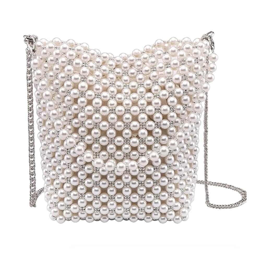 Entdecke den Charme der Clutches Elegante Perlen-Clutch für Frauen – Perfekte Ergänzung für Hochzeiten Partys und Proms