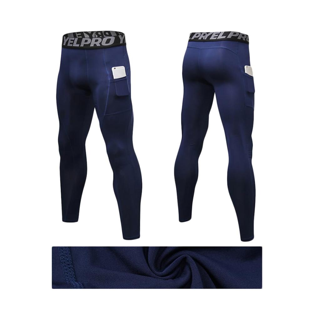 Ultimative Herren Leggings Kompressionshose für Fitness Yoga & mehr! Schnelltrocknend elastisch mit Seitentaschen. Perfekte Trainingshose für Gym & Lauftraining. Jetzt zugreifen