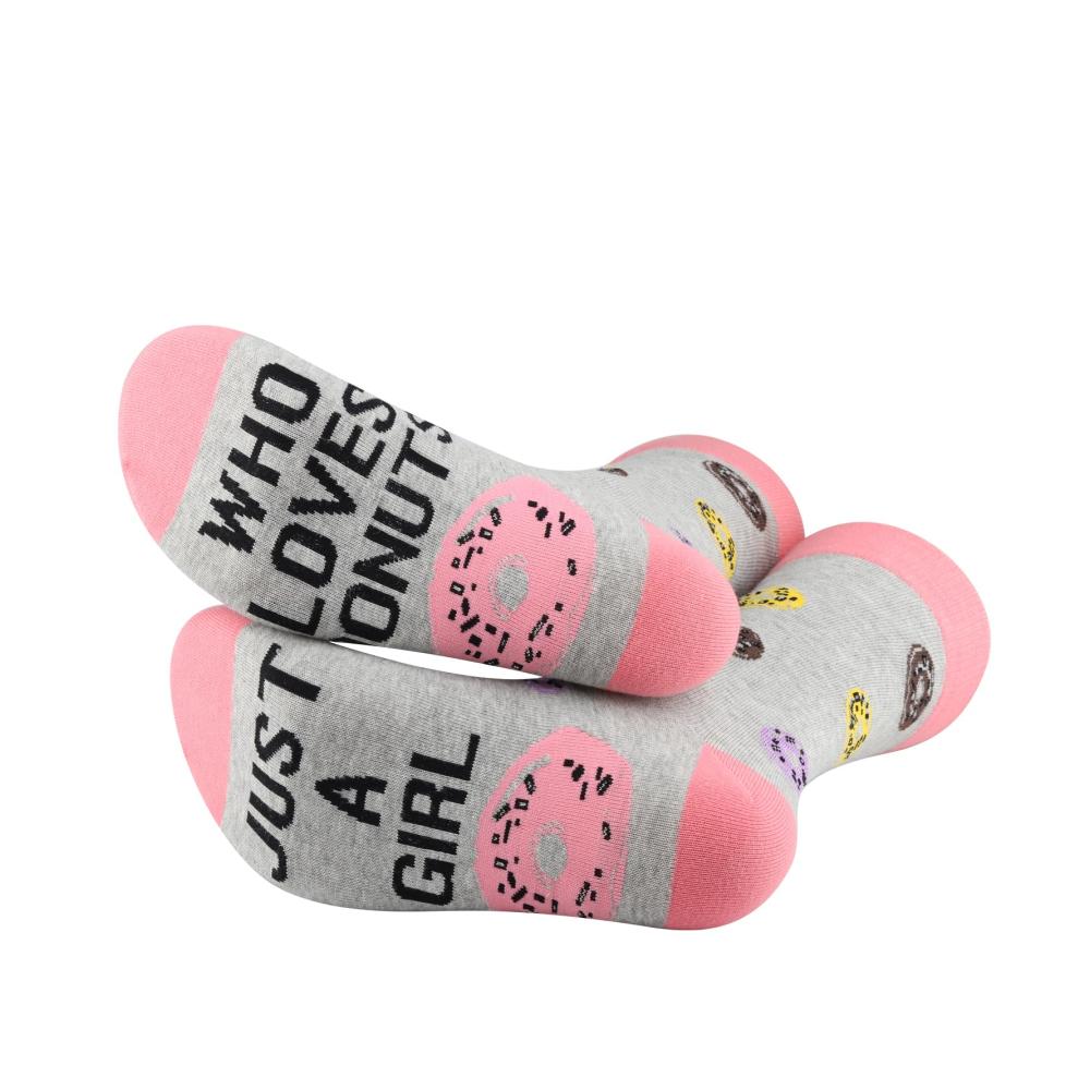 2er Pack Mädchen & Frauen Socken mit Donut-Design | Perfektes Geschenk für Donut-Liebhaber | Ideal für Freizeit & Büro | Einzigartige Donut-Themen Finger-Socken
