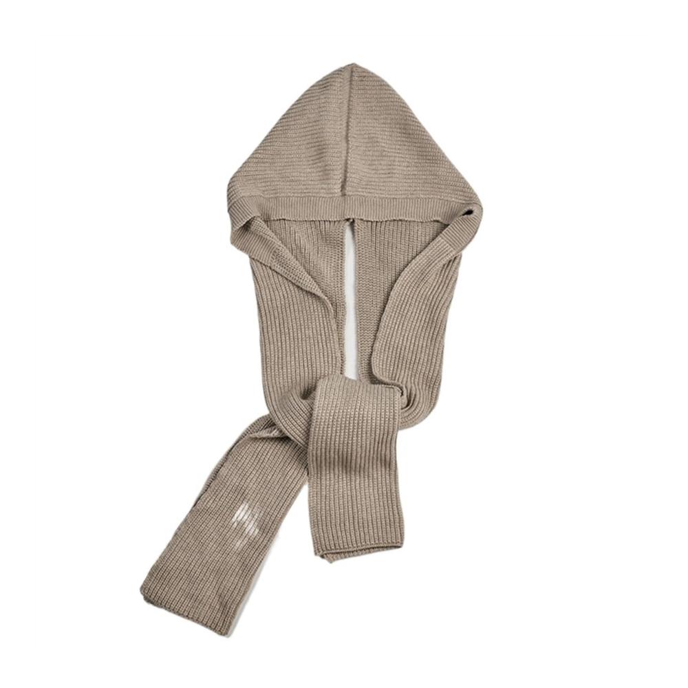 Behaglicher Damen-Winterschal Warm Winddicht & Lang - Perfekter Strick-Schal mit Kapuze für kalte Tage