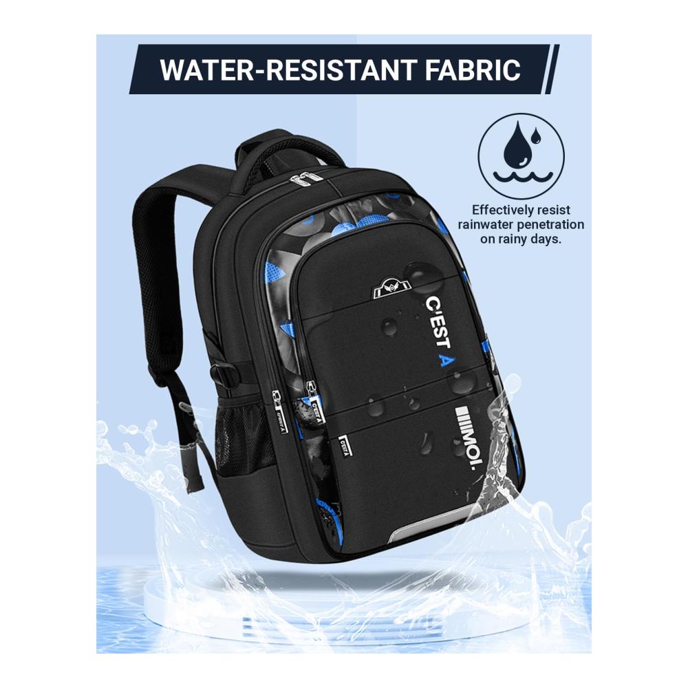 Entdecke den perfekten Schulranzen für Jungen! Wasserdicht leicht & modisch. Idealer Daypack für Schule & Reisen. Ergonomisches Design in Schwarz