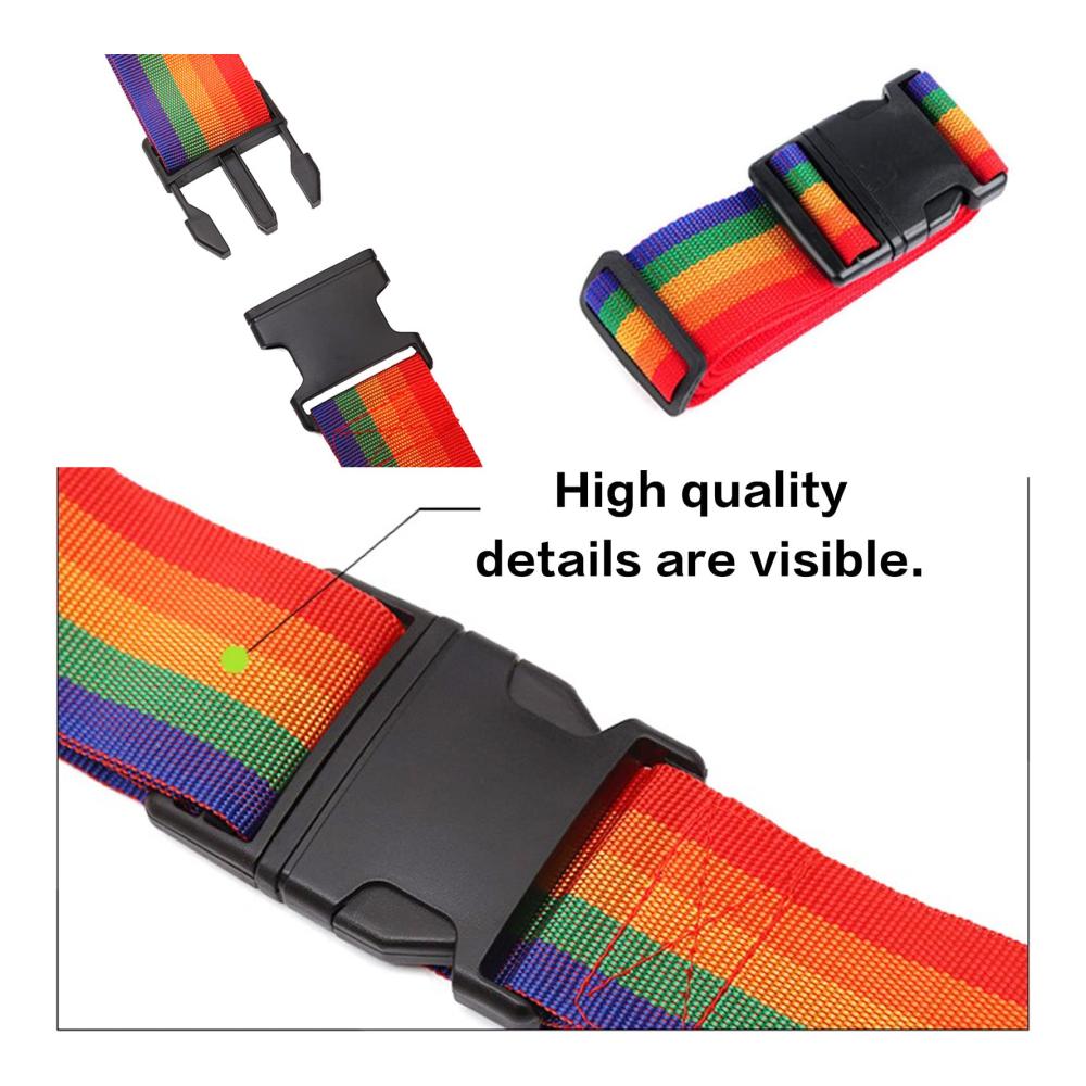 Entspanntes Reisen mit Stil 4er-Set Hochwertige Gurte & Riemen für Koffer - Sicherer Halt einfache Identifizierung & Schutz vor Beschädigungen! Ideale Begleiter für Ihre Reisen