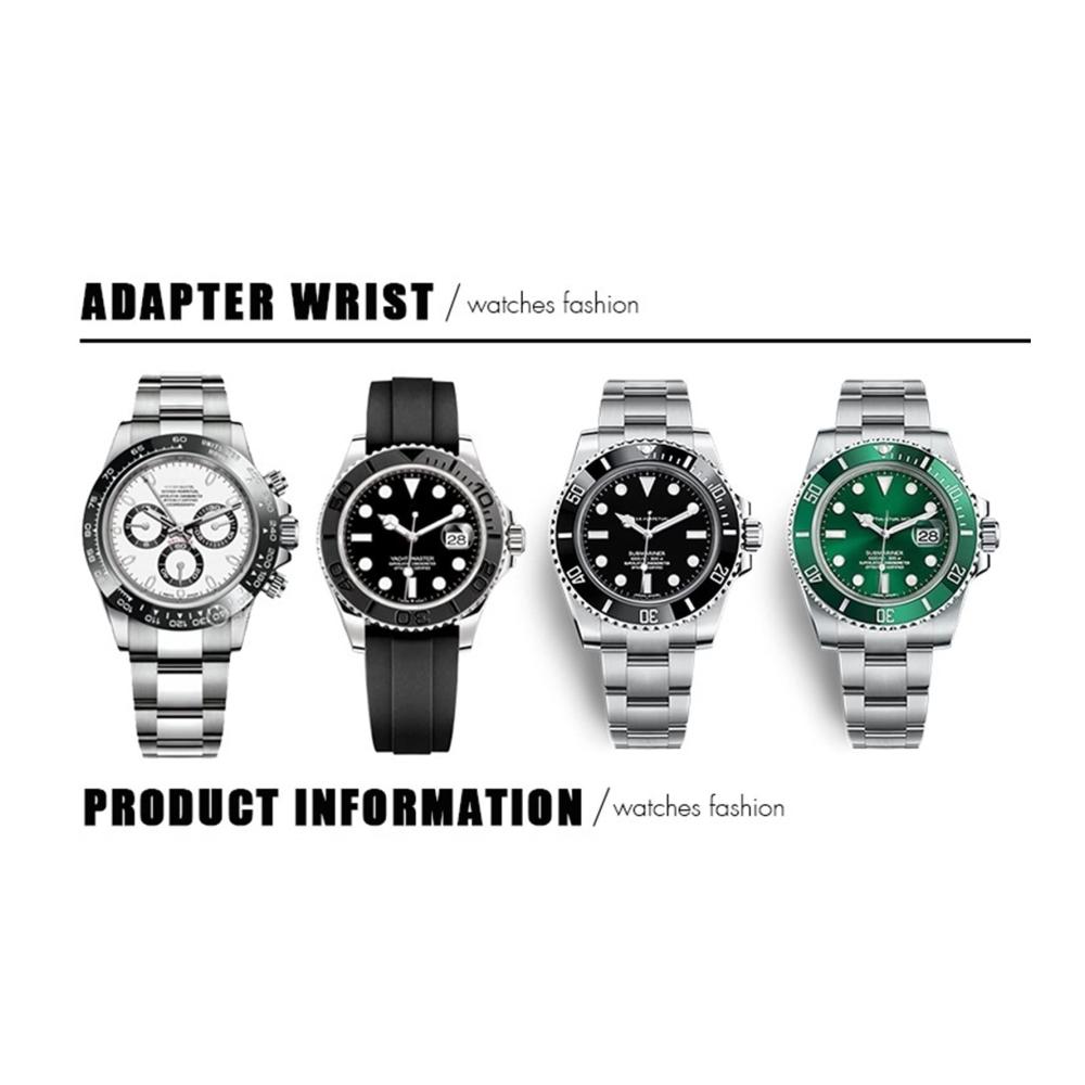 Erweitern Sie Ihren Rolex-Horizont Hochwertiges Uhrenarmband für Submariner GMT Yacht-Master & mehr - Gebogenes Ende weiches Material - Jetzt upgraden