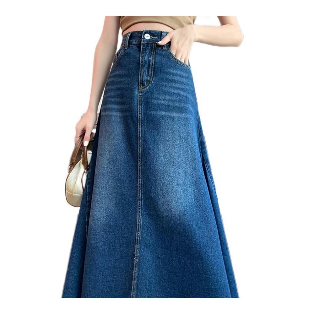 Entdecken Sie den ultimativen Style mit unseren trendigen Röcken für Frauen! Eleganter Maxi-Denim-Rock mit Quasten und Taschen - Perfekt für Frühling und Sommer 2024