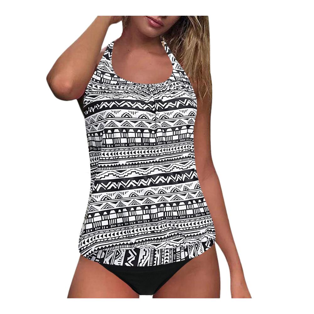 Erfrischender Stil Damen Tankini-Set mit Shorts für sommerliche Schwimmabenteuer - Zweiteiliger Badeanzug für ultimativen Komfort und Stil - Ideal für Strandtage und Poolpartys