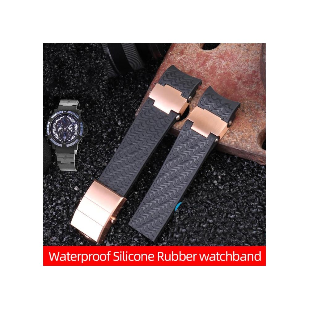 Entdecken Sie das Ultimative Wasserdichtes Silikon-Gummi Uhrenarmband 22x20mm für Ulysse Nardin – Stilvoll Langlebig Perfekt Passend